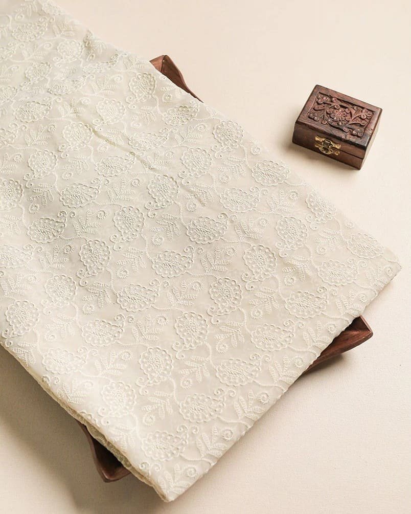 PC Cotton Schiffli Embroidery (Hakoba)